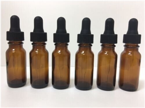 Amber Dropper Bottle Set