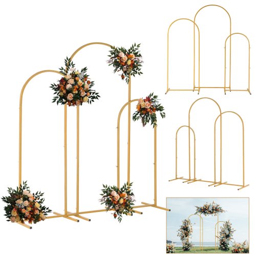 Golden Elegance Backdrop Stand Set