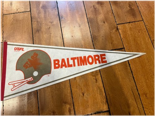USFL Baltimore Stars Helmet Pennant