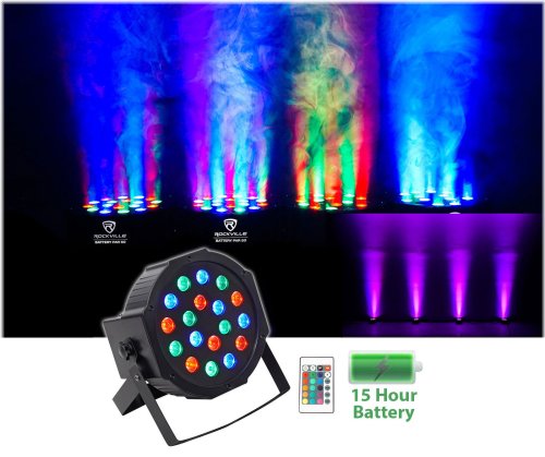 Rockville Rechargeable LED Stage Light with Remote