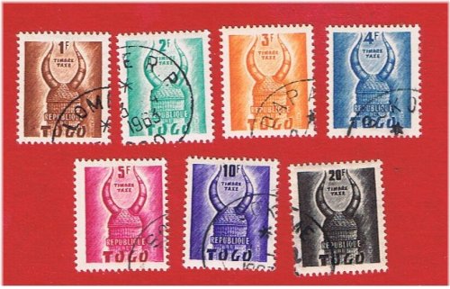 Togo Postage Due Set - Stamps #J49-J55