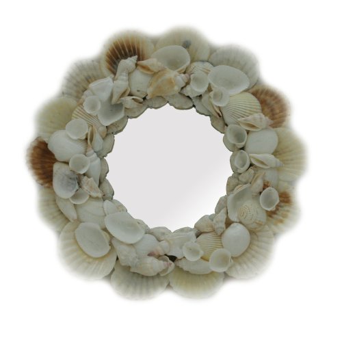 Seashell Serenity Round Mirror