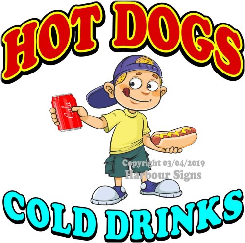 Vinyl Hot Dog Sticker