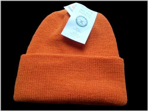 Blaze Orange Wool Beanie