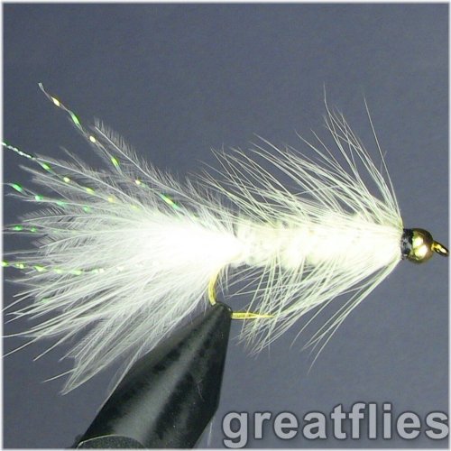 White Bead Head Woolly Buggers (12 pack)