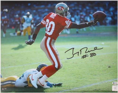 Golden Gridiron Legend: Jerry Rice Autographed San Francisco 49ers Photo