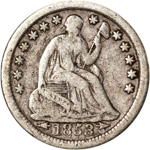 1853-O Seated Liberty Half Dime
