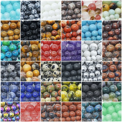 Glimmering Earthstone Beads