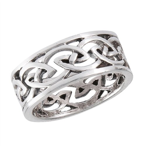 Celtic Weave Knot Sterling Silver Ring