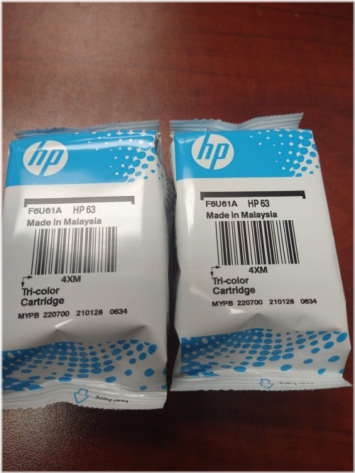 ColorPlus Ink Pack for HP 63 - Genuine and Expiring in 2023