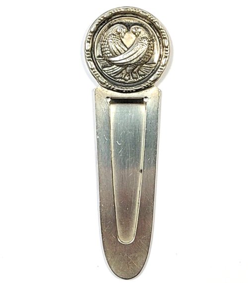 Duchin Sterling Silver Avian Medallion Bookmark
