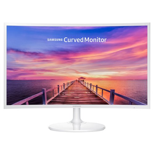 Curved White 27-Inch Samsung Display