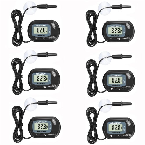 AquaTemp Digital Thermometers for Aquariums - 6 Pack