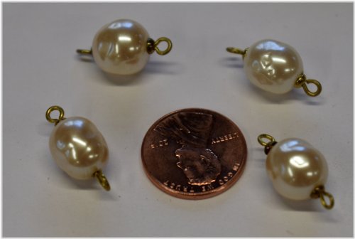 Baroque Pearl Connectors with Vintage Charm