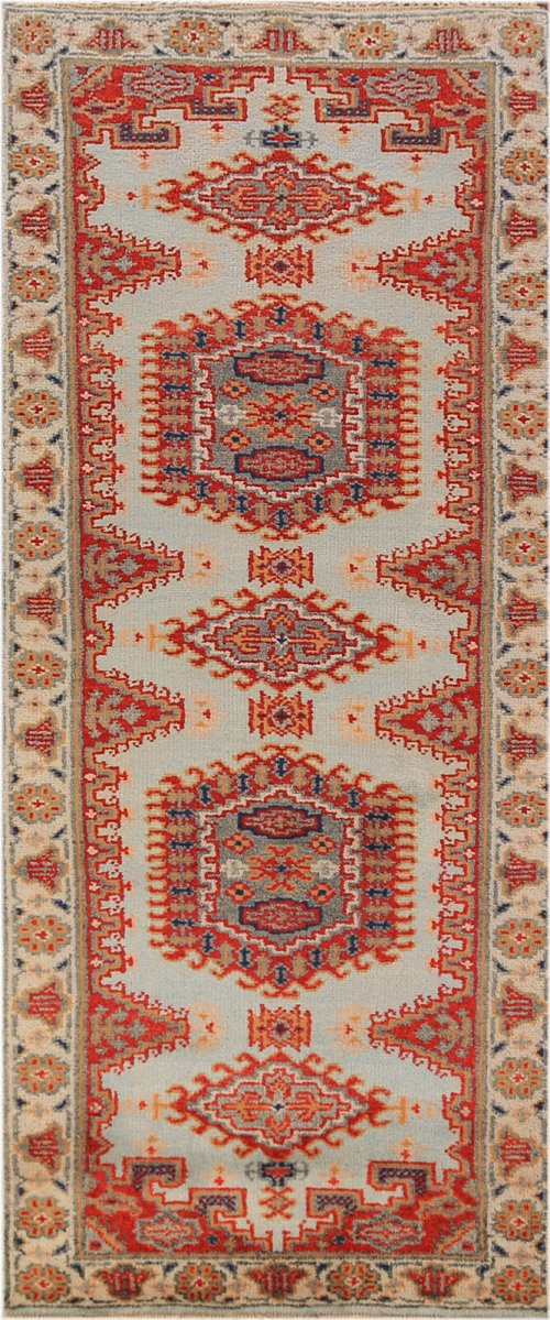 Viss Indian Hand-Knotted Runner Rug