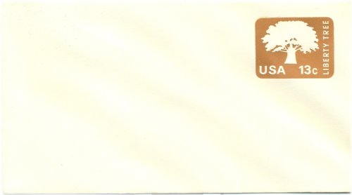 Liberty Tree Stamped Envelope - SCOTT # U576