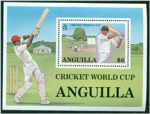 Anguilla Cricket World Cup Stamp #744, Mint Condition