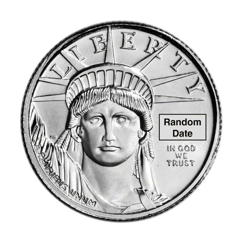 Liberty Platinum Fractional Coin - Random Date