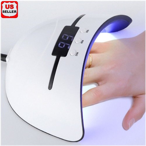 GlowPro UV Manicure Lamp with Timer and Acrylic Gel Curing Light