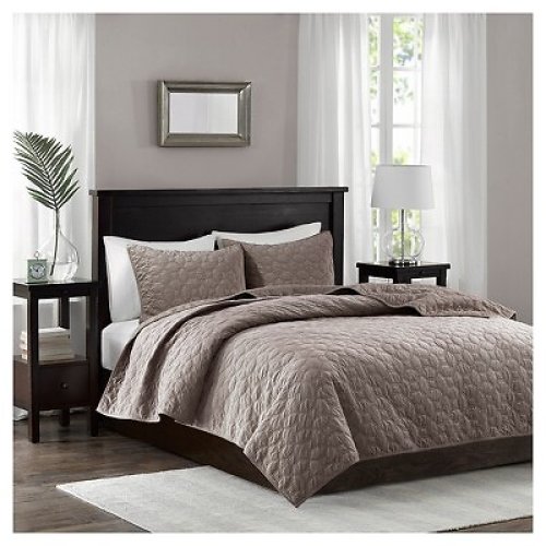Velvet Reversible Coverlet - Madison Park Mercer