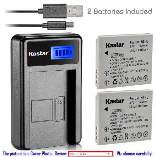 PowerShot Battery & Charger Set by Kastar