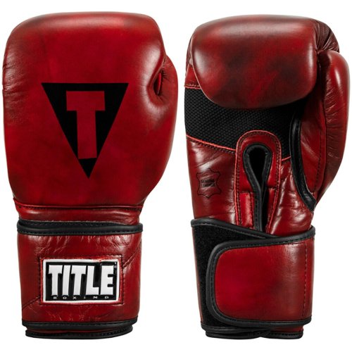 Blood Red Training Gloves with Hook and Loop Closure