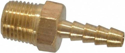 Yellow Brass Threaded Hose Barb Fitting