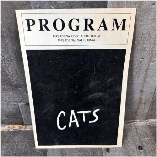 CATS Opening Night 1988 at Pasadena Civic Auditorium Program