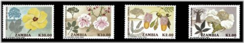 Zambian Baobab Azanza Trees Stamp Set