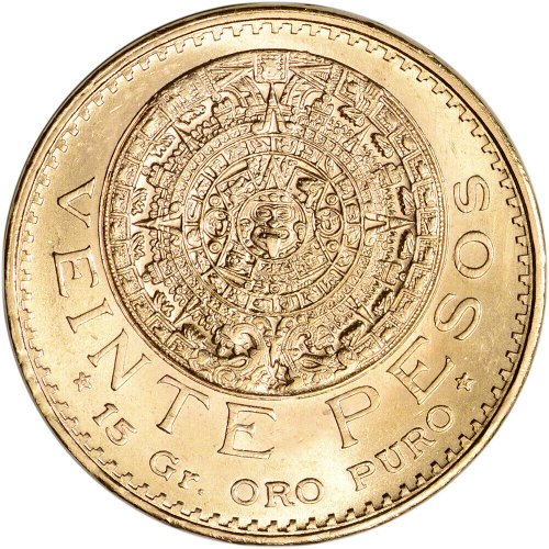 Golden Treasures of Modern Mexico: 1959 20 Pesos