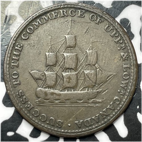 Upper Canada Sir Isaac Brock 1/2 Penny Token