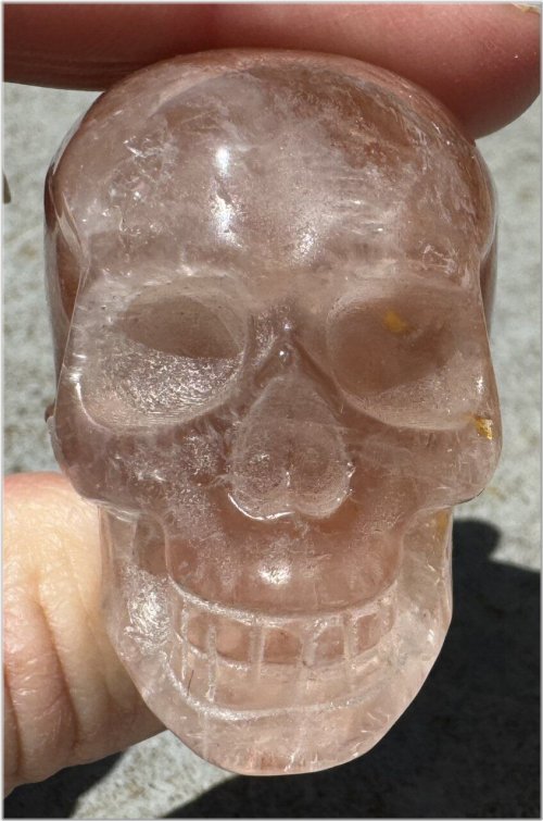 Crimson Spirit Quartz Skull