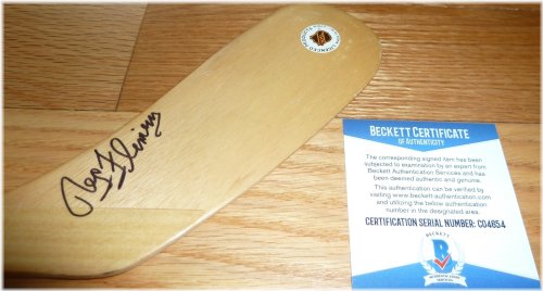 Fleming Autographed Chicago Blackhawks Hockey Stick