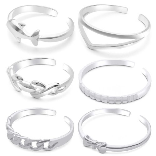 Kezef Creations' Sterling Silver Beach Toe Rings