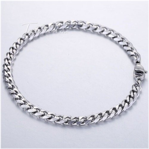 Stainless Steel Curb Chain Anklet