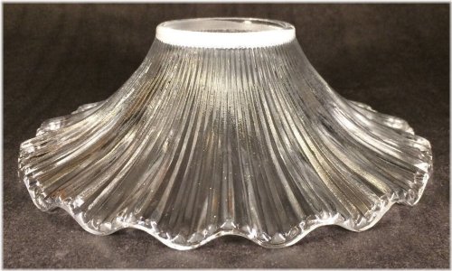 Clear Glass Petticoat Chimney Shade