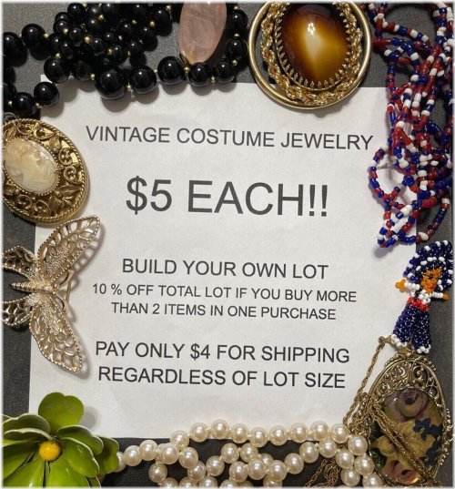 Vintage Rhinestone and Mid-Century Modern Estate Jewelry Collection