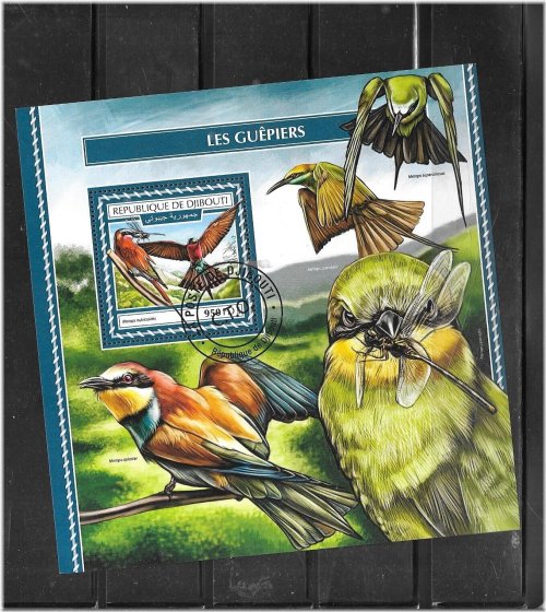 Djibouti Birds Stamp Collection