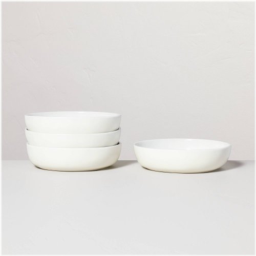 Matte Stoneware Pasta/Grain Bowl Set Cream