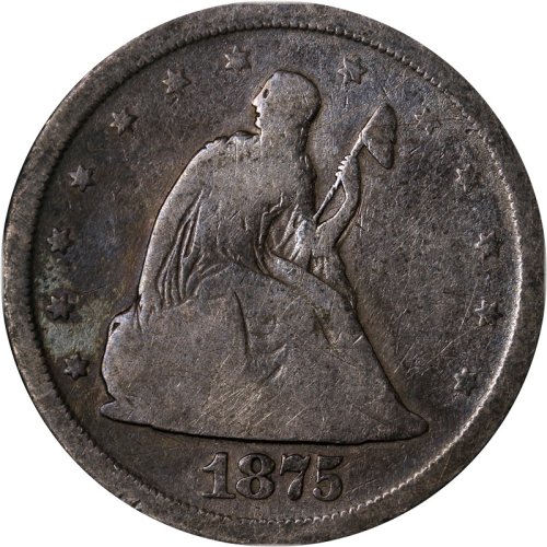 Silver Quarter Dollar of 1875 from the Executive Coin Company