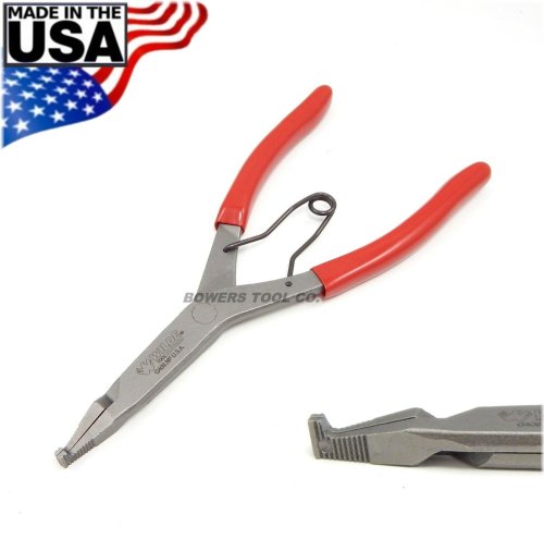 Satin Finish Lock Ring Pliers - 90 Degree Angle