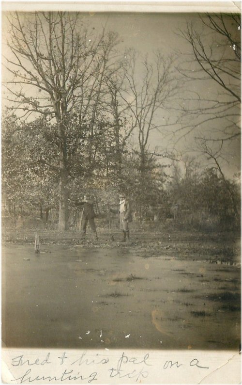 Vintage Hunting Scene Real Photo Postcard