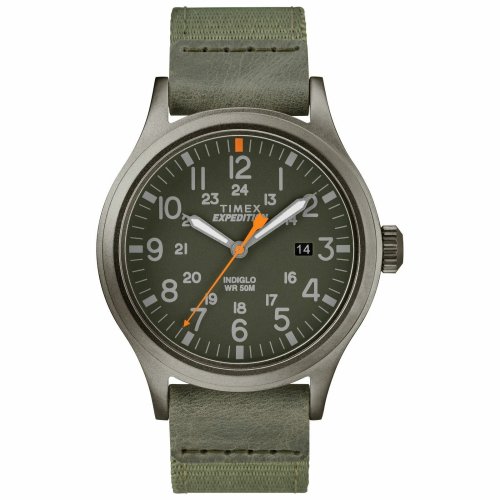 Expedition Scout Green Watch with Date and Indiglo