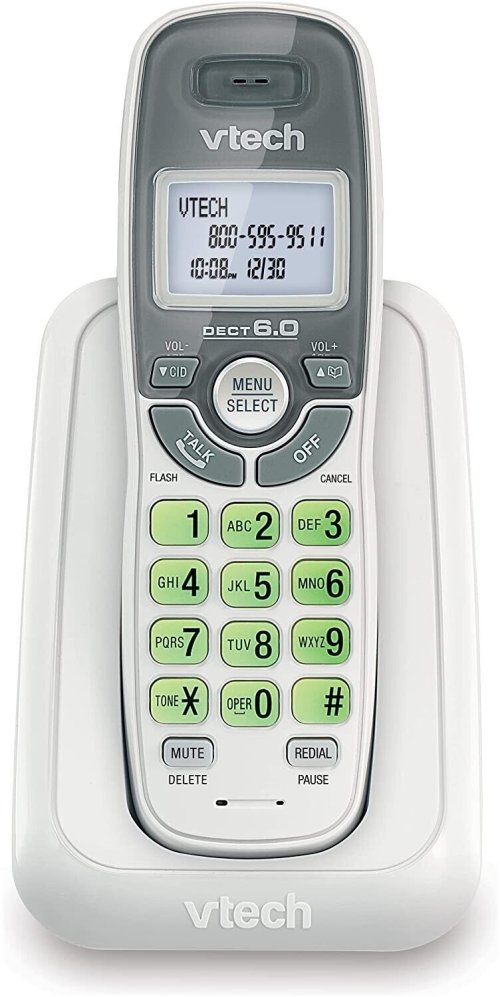 Wireless Caller ID Phone - White/Grey