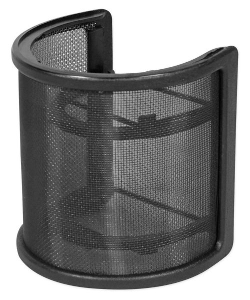 CurveShield Black Mesh Pop Filter for Recording Microphones