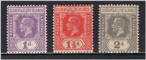 Island Heritage Stamp Set - Gilbert & Ellice 1921-27