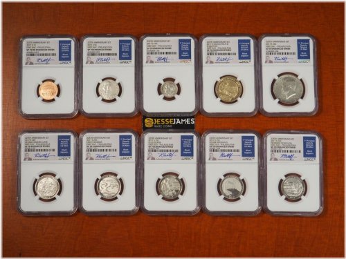 Anniversary Enhanced NGC SP70 First Day Philly Set