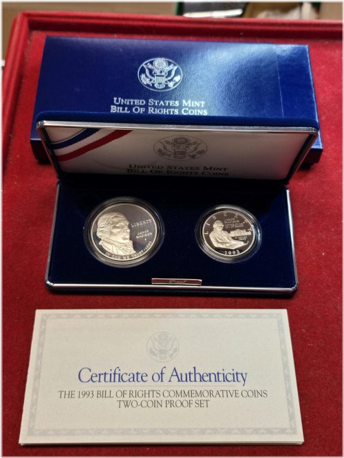 Bill of Rights 1993 Silver Commemorative Proof Set