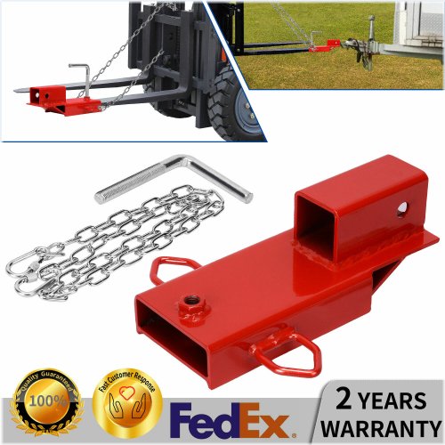 Heavy Duty Hitch Adapter with Quick Attach Chain for Forklifts