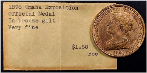 Gilded Commemorative Exposition Medal